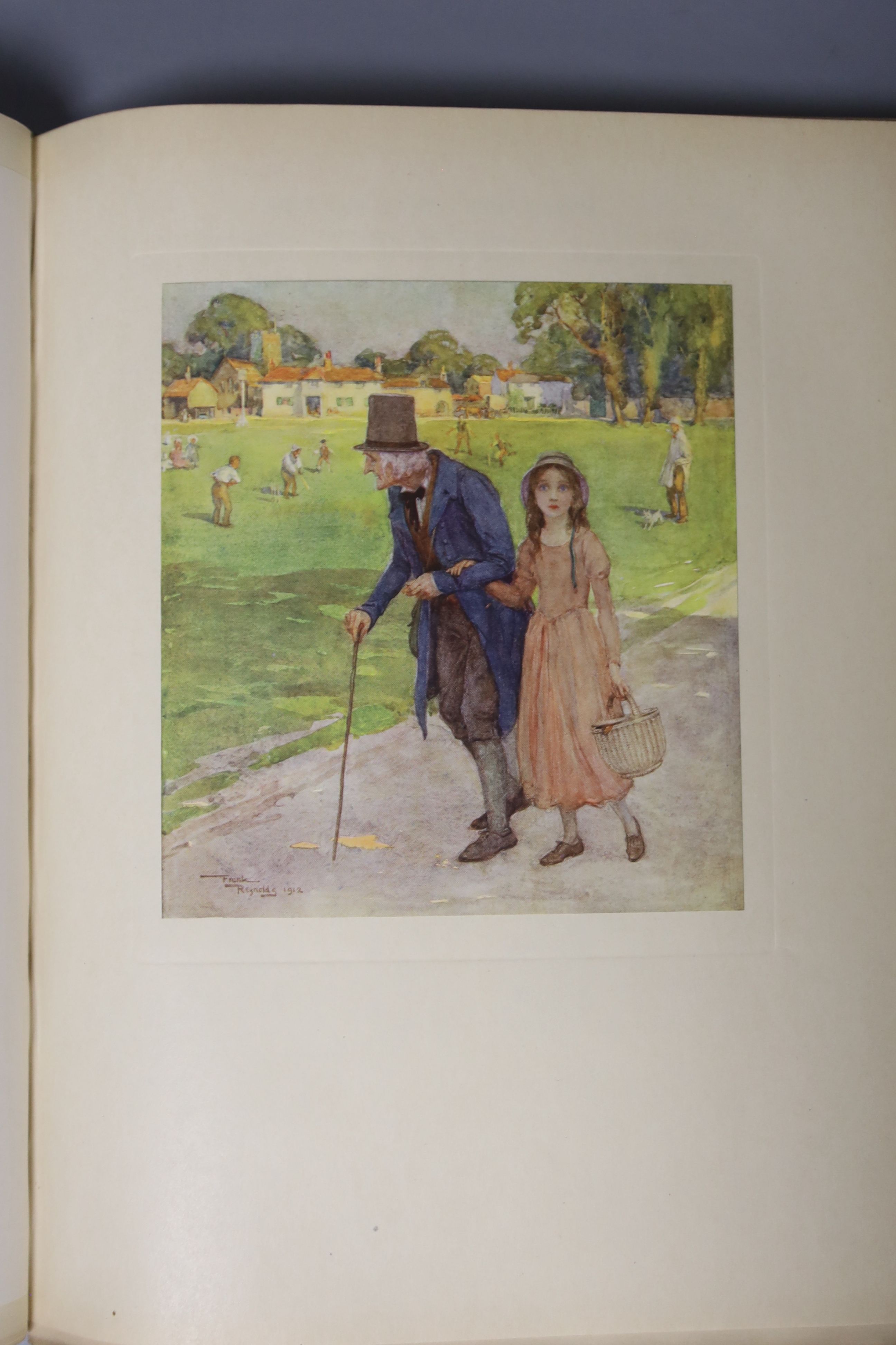 Dickens, Charles - The Old Curiosity Shop, signed and illustrated by Frank Reynolds, quarto, vellum gilt, one of 350, with frontispiece